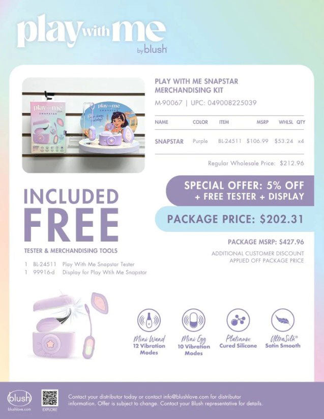 "Play With Me Snapstar Merchandising Kit M-90067"