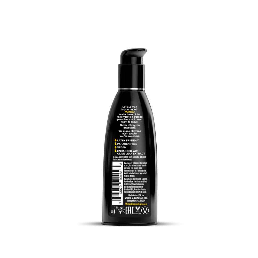 Aqua Mango Flavored Water Based Intimate Lubricant - 2 Fl. Oz.