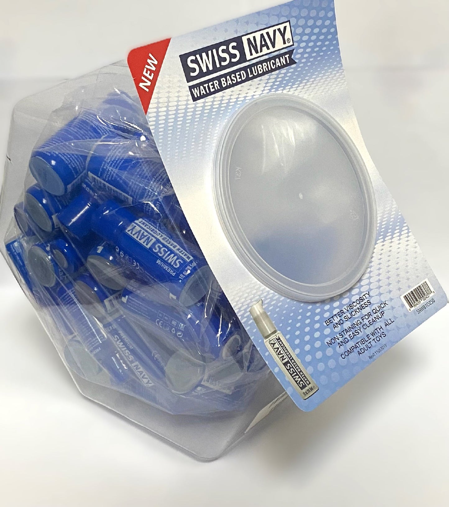 Swiss Navy Water-Based 1oz 50ct Fishbowl - Pleasure Palace