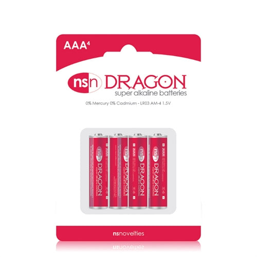 Dragon AAA Alkaline Batteries 4-pack retail package