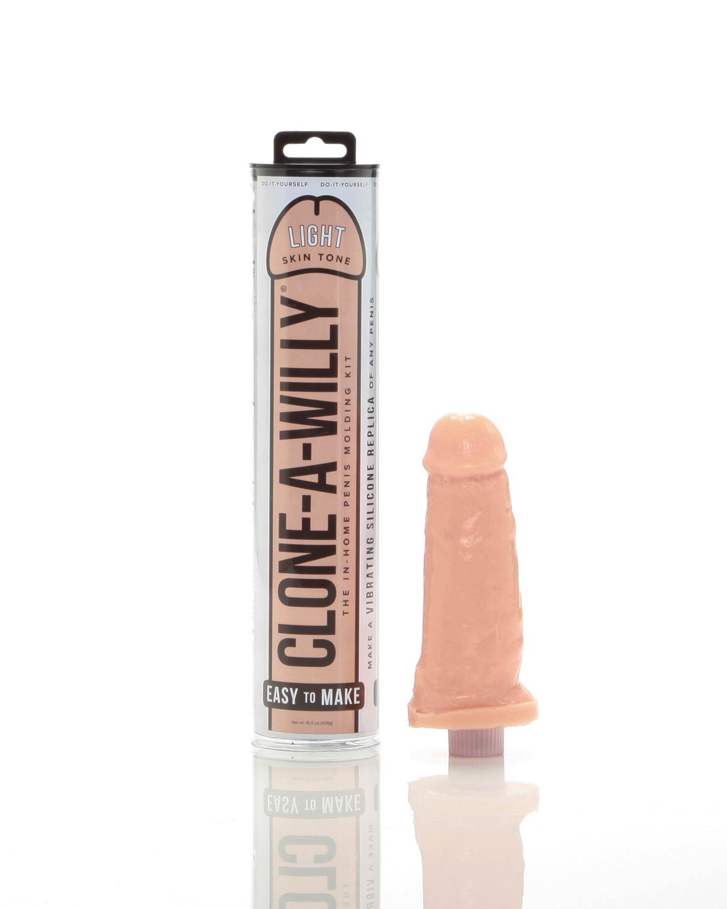 Clone-A-Willy Light Skin Tone Vibrating Silicone Molding Kit – Personalized Adult Toy - Pleasure Palace