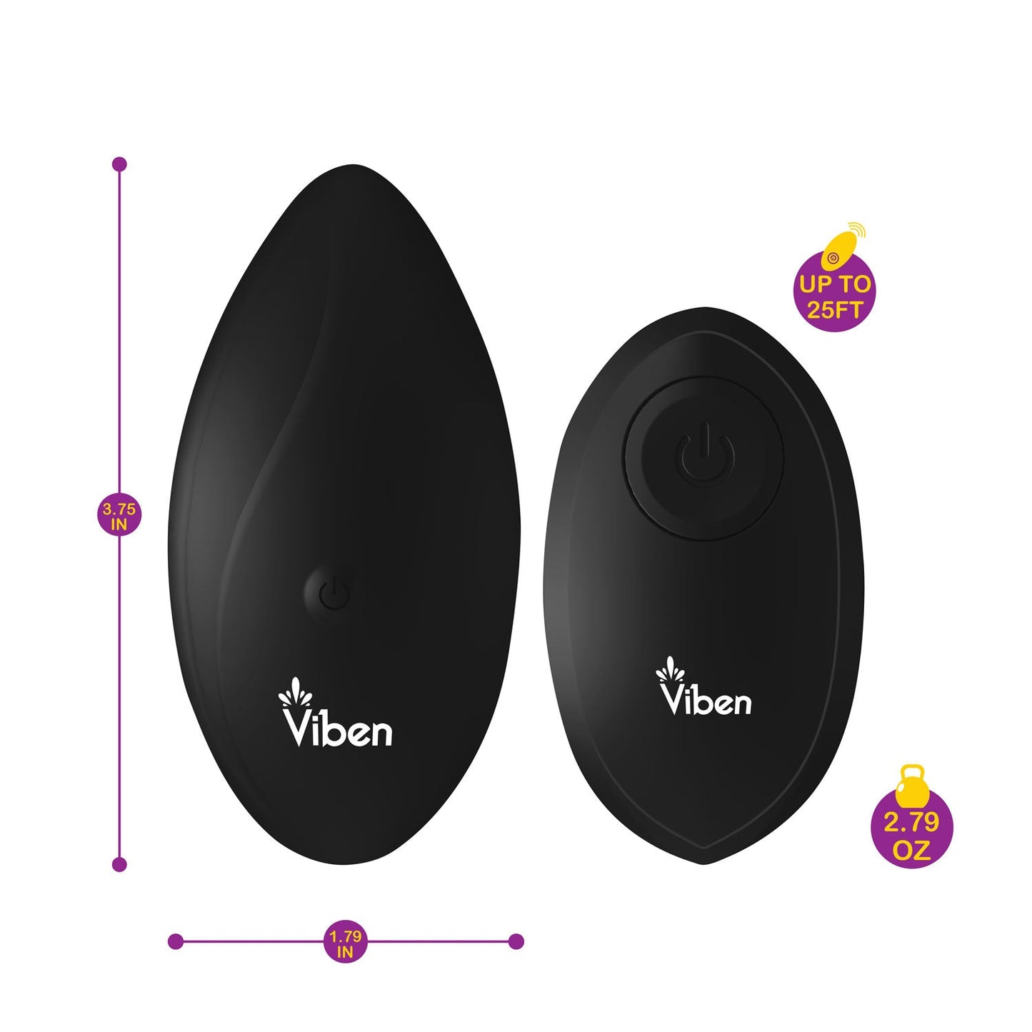Viben Racy Remote Panty Vibe – Black - Pleasure Palace