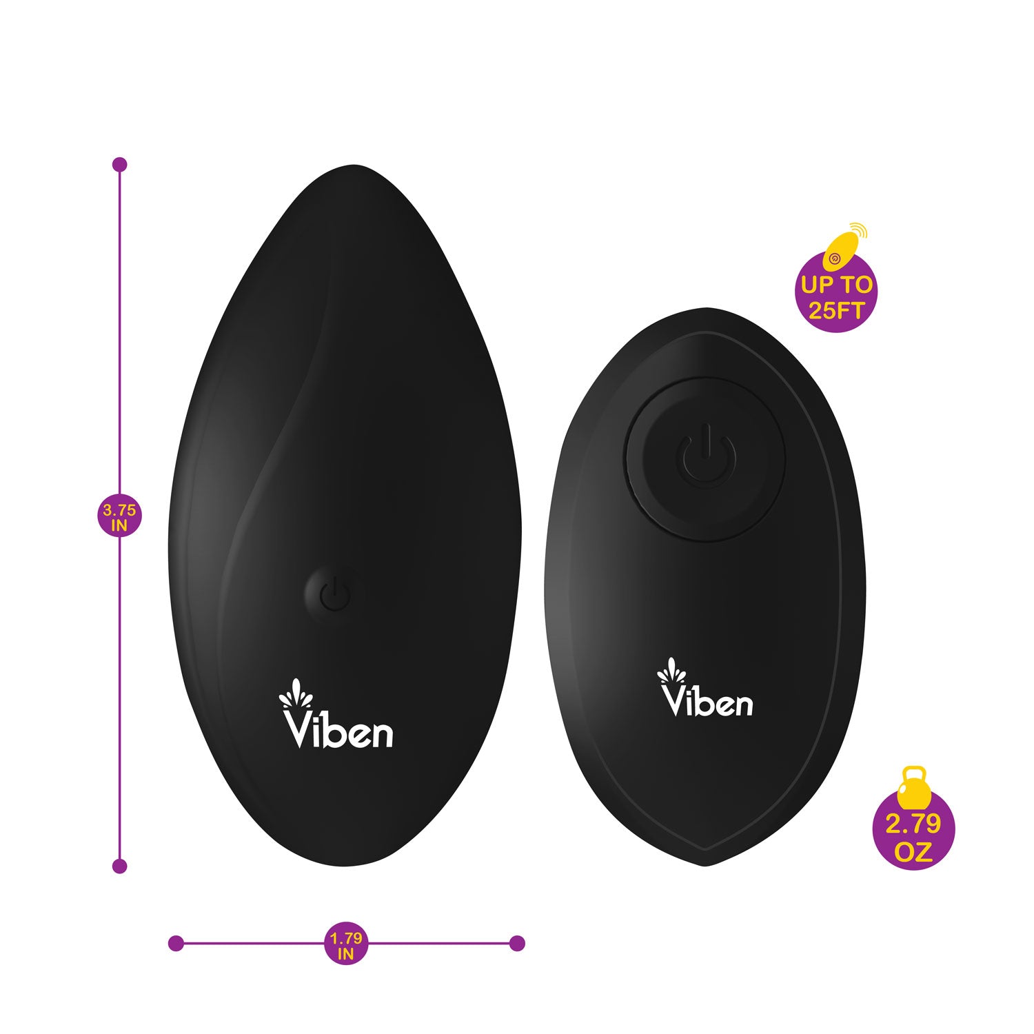 Viben Racy Remote Panty Vibe – Black - Pleasure Palace