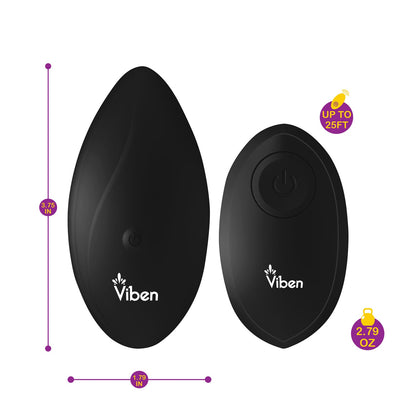 Viben Racy Remote Panty Vibe – Black - Pleasure Palace