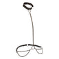 "Euphoria Collection Plus Size Chain Halter/collar and Leash - Black SE3101013"