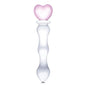 8 Inch Sweetheart Glass Dildo - Pink/clear - Pleasure Palace