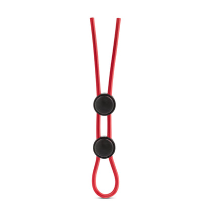 "Stay Hard - Silicone Double Loop Cock Ring - Red BL-32098"