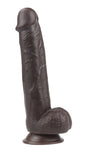 "Get Lucky Real Skin 9 Dual Layer Dildo Dark Brown TMN-GL-0619"