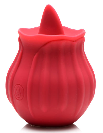 "Bloomgasm - Wild Violet 10x Licking Clit Stimulator - Red INM-AG918"