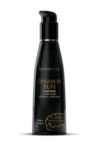"Aqua Cinnamon Bun Flavored Water Based Intimate Lubricant - 4 Fl. Oz. WS-90344"