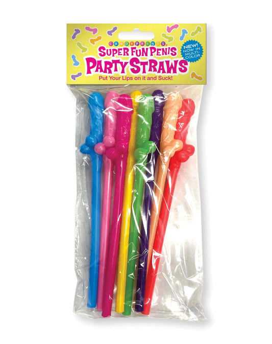 "Super Fun Penis Straws - Multicolor LG-CP1111"