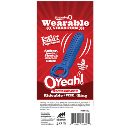 Rechargeable O Yeah Silicone - Blue