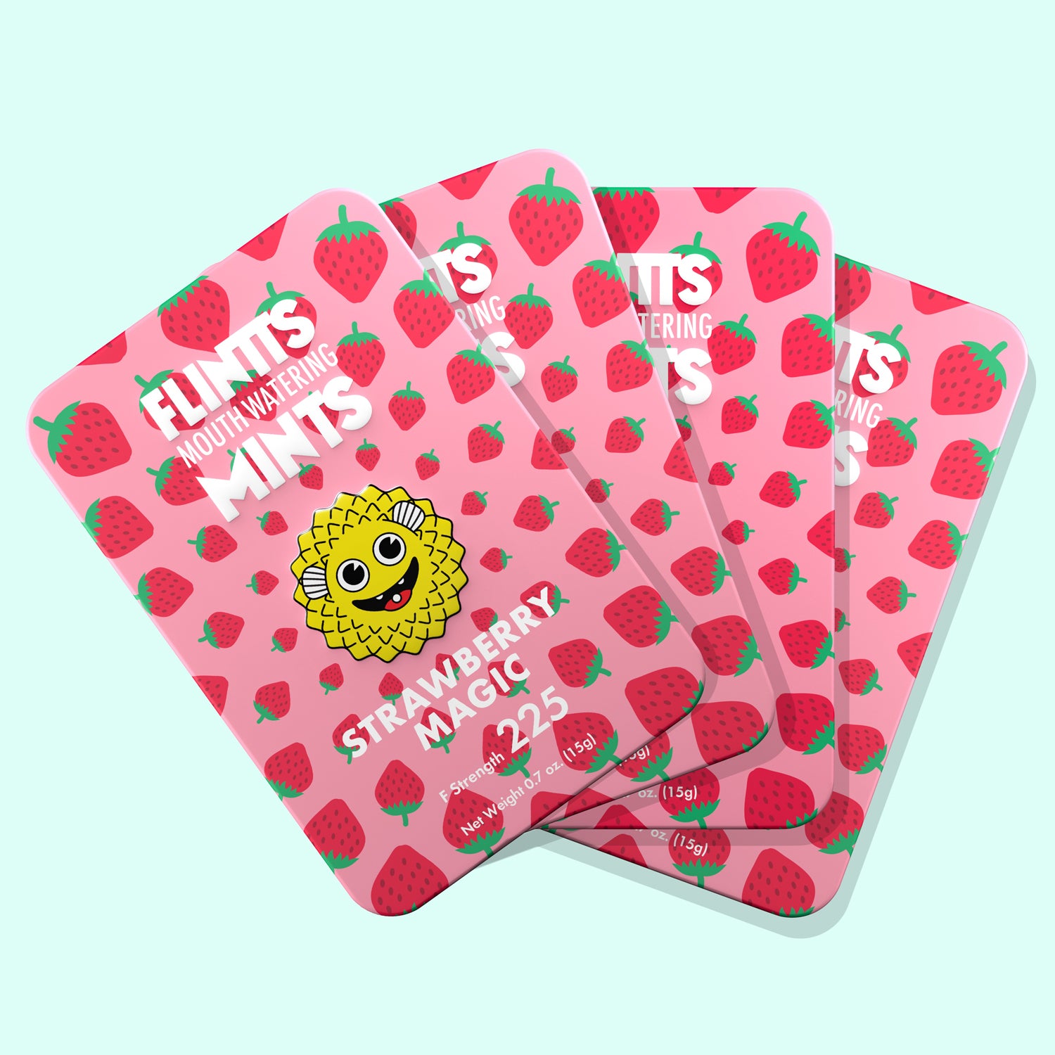 Flintts Mouth Watering Mints Strawberry Magic F-Strength 225 - Pleasure Palace