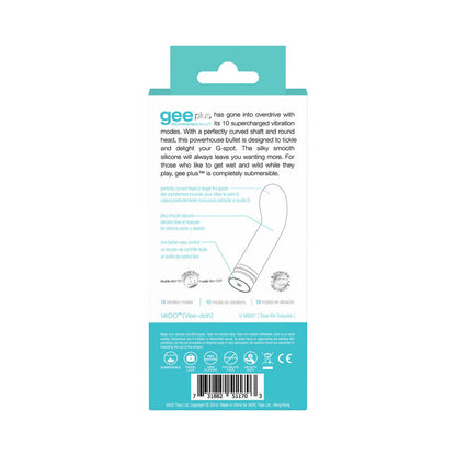 Gee Plus Rechargeable Mini Vibe - Tease Me Turquoise