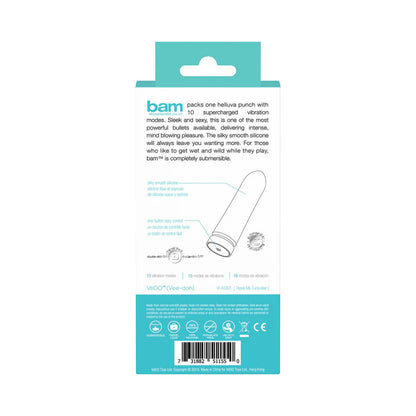 Bam Rechargeable Bullet - Tease Me Turquoise