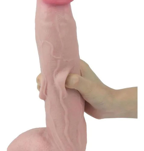 Get Lucky Real Skin 12 Dual Layer Dildo Beige