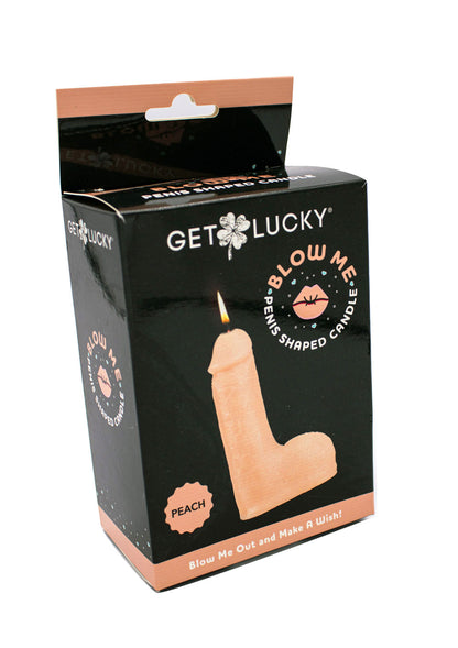Get Lucky Blow Me Penis Candle - Peach