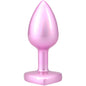 "Booty Bling Metal Heart Plug - Medium - Pink DJ7017-16-BX"