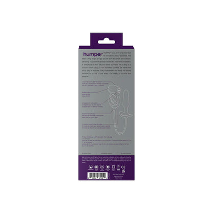 Humper Rechargeable Dual C-Ring With Anal Plug - Purple