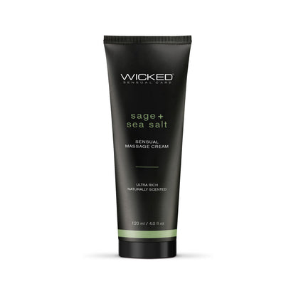 "Sage and Sea Salt - Scented Sensual Massage Cream - 4 Oz WS-90924"