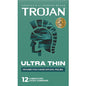 "Trojan Sensitivity Ultra Thin Lubricated Condoms - 12 Pack TJ92642"