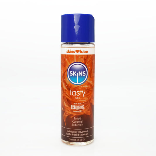 "Skins Salted Caramel Water Based Lubricant 4.4oz CC-SKLUBSC4"