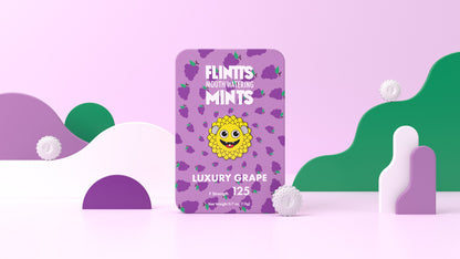 Flintts Mouth Watering Mints Luxury Grape - F-Strength 125