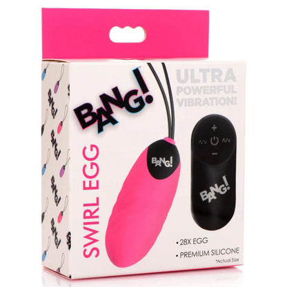 28x Swirl Silicone Egg - Pink
