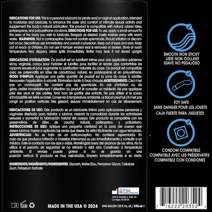 Wet Original Water Based Lubricant 128 Oz