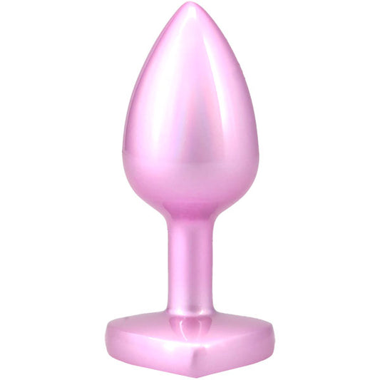 "Booty Bling Metal Heart Plug - Small - Pink DJ7017-15-BX"