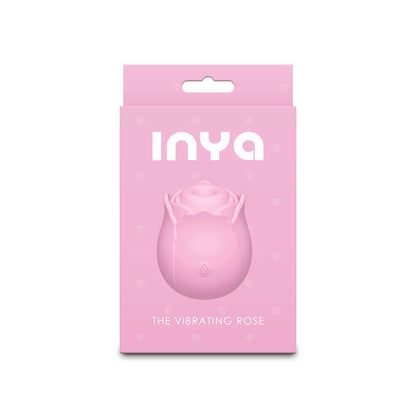 INYA Vibrating Rose Clitoral Stimulator – Pink - Pleasure Palace