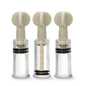 "Temptasia - Clit and Nipple Twist Suckers - Set of 3 - Clear BL-39991"