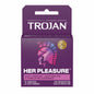 "Trojan Her Pleasure Sensations Lubricated Condoms - 3 Pack TJ97320"