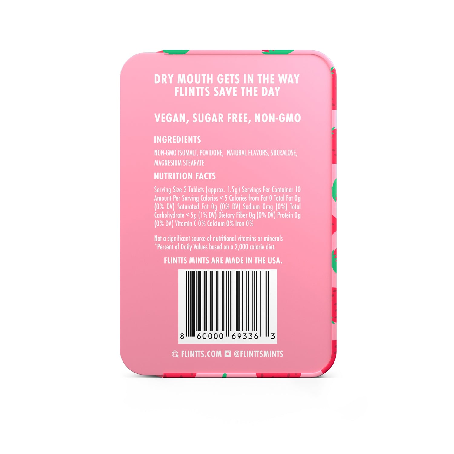 Flintts Mouth Watering Mints Strawberry Magic F-Strength 225 - Pleasure Palace