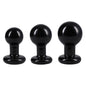 "Round Butt Plug 3 Piece Set - Black DJ0244-71-CD"