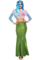 "Shimmer Spandex Mermaid Costume Maxi Skirt - Small-Medium - Green LA-86771GRNSM"
