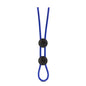 "Stay Hard - Silicone Double Loop Cock Ring - Blue BL-32092"
