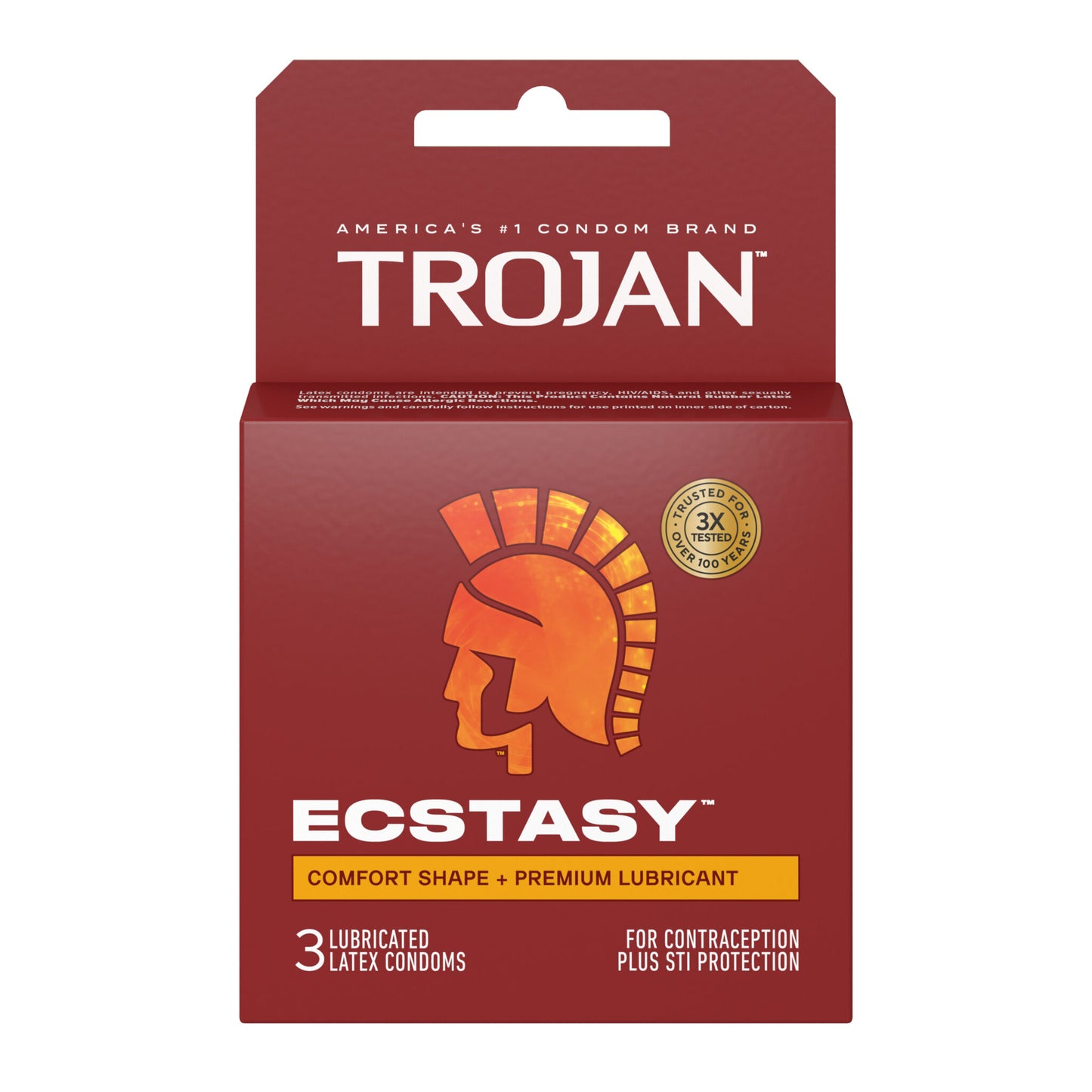 "Trojan Ultra Ribbed Ecstasy - 3 Pack TJ94721"
