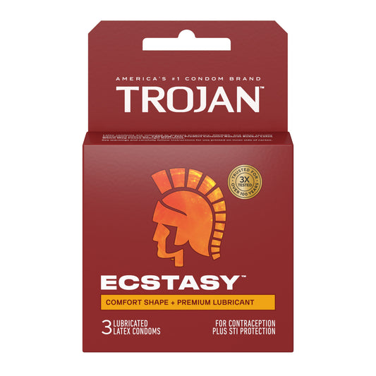 "Trojan Ultra Ribbed Ecstasy - 3 Pack TJ94721"
