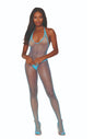 "Diamond Net Bodystocking Dmd - Os - Turquoise DG-0079NTUOS"