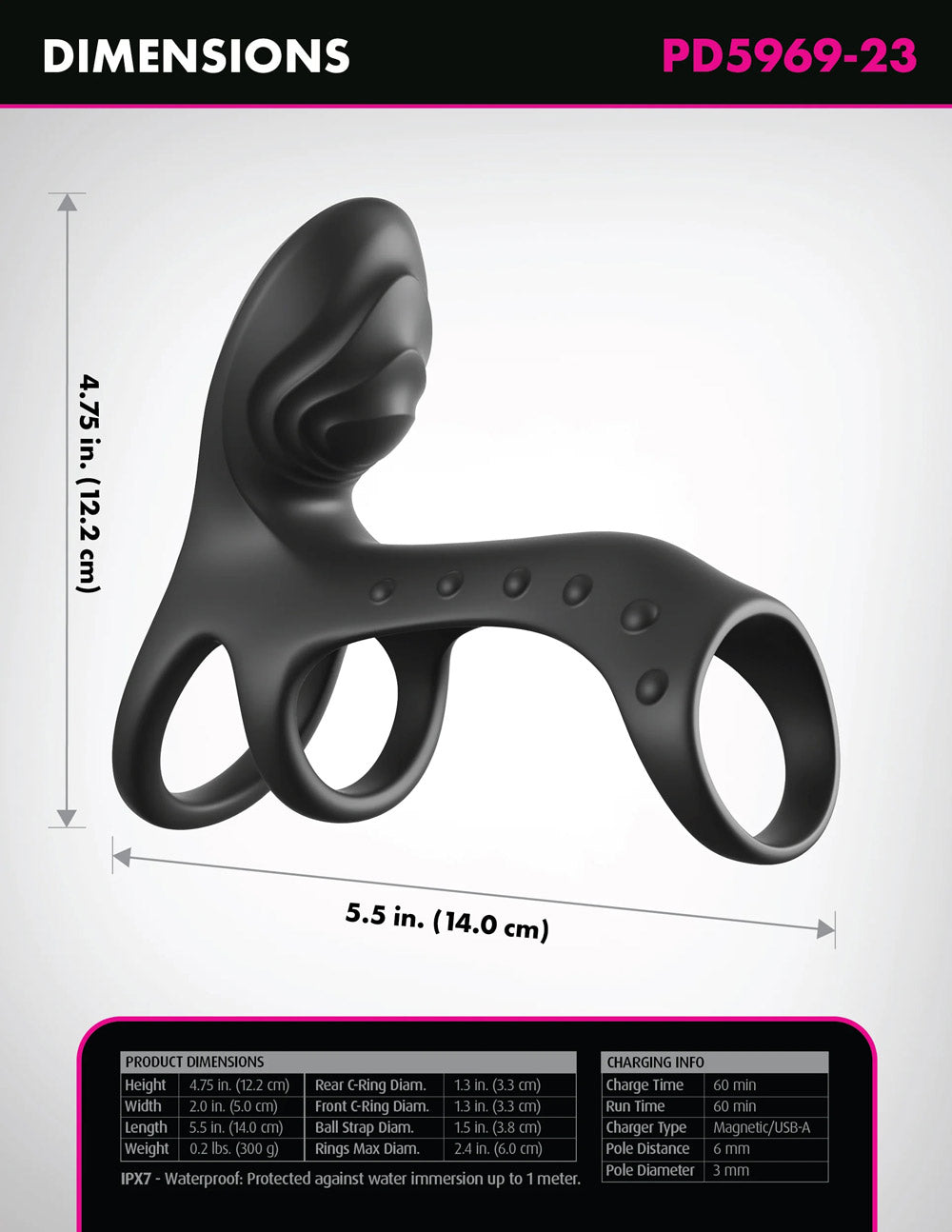Fantasy C-Ringz Ultimate Couples Cage Pro - Black