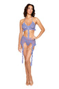 "Bralette With Garter Belt and G-String - One Size - Lavender Haze DG-13411LAVHOS"