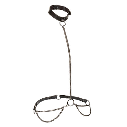 "Euphoria Collection Chain Halter/collar and Leash - Black SE3101003"