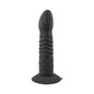 "Commander Ribbed Dong With Harness - Black NW2821"
