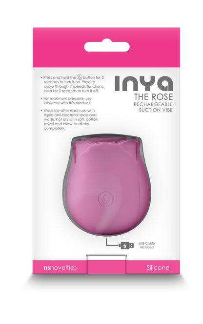 INYA The Rose Pink Suction Vibrator - NSN-0554-64 - Pleasure Palace