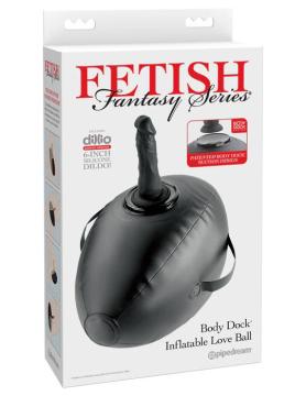 Fetish Fantasy Series Body Dock Inflatable Love Seat - Black