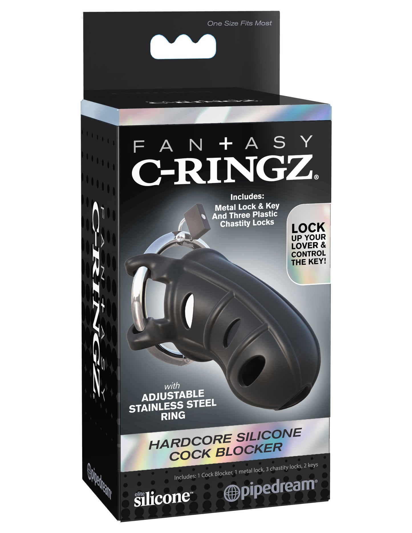 "Fantasy C-Ringz Hardcore Silicone Cock Blocker PD5928-23"