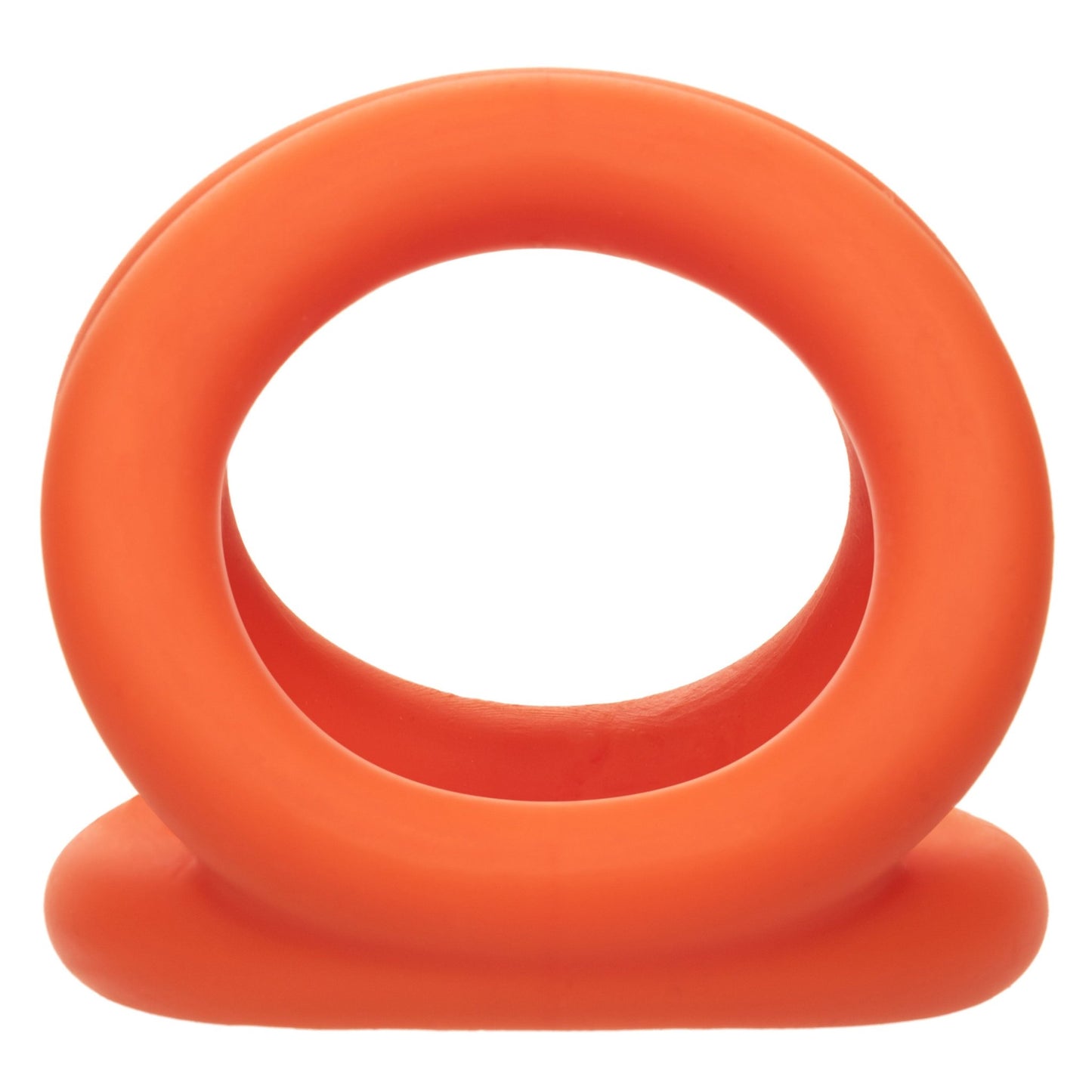 Alpha Liquid Silicone Tri-Ring - Orange Orange - Pleasure Palace