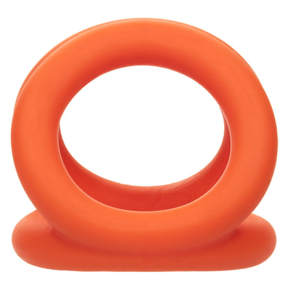 Alpha Liquid Silicone Tri-Ring - Orange Orange - Pleasure Palace