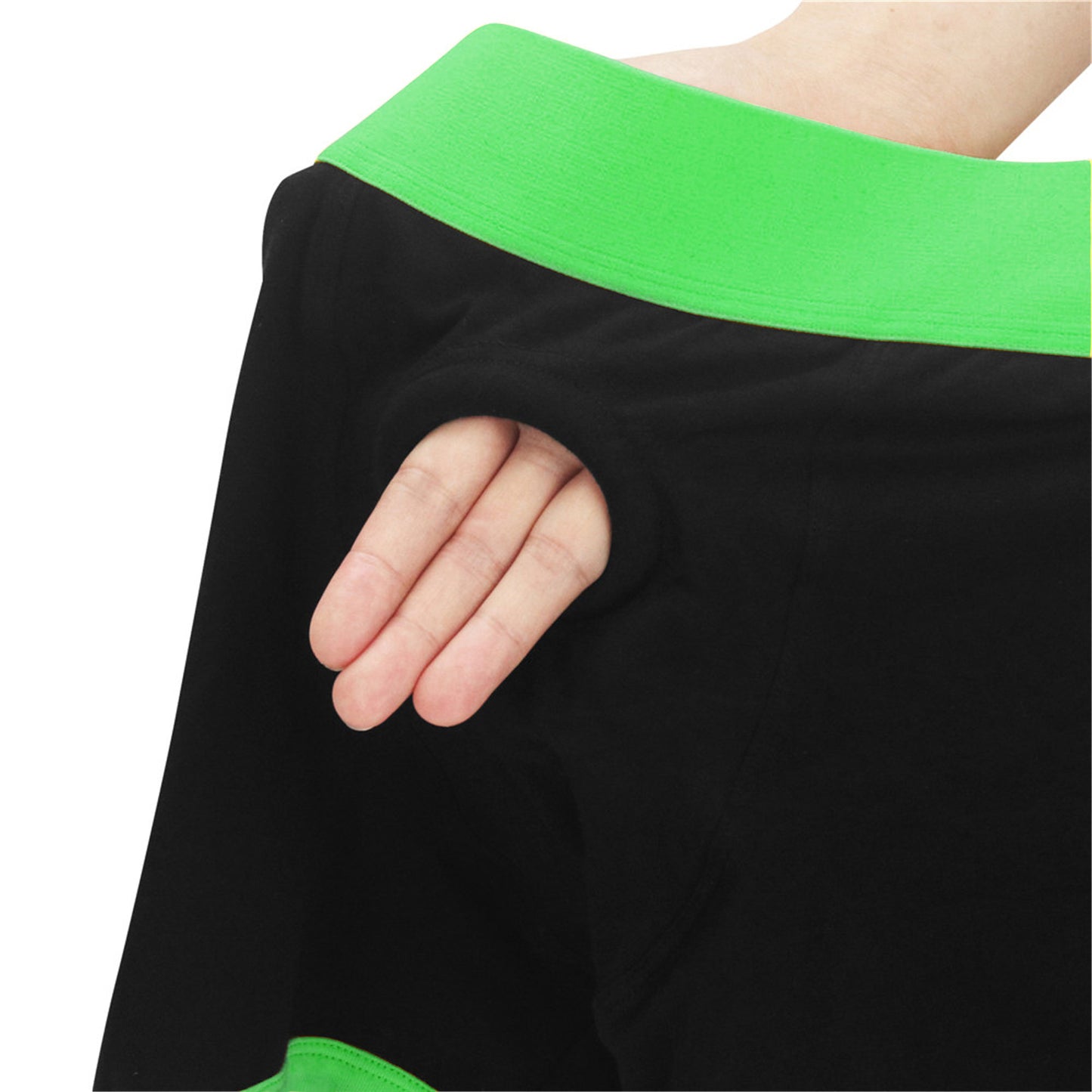 Get Lucky Strap-on Black/green Boxers - Xl/xxl